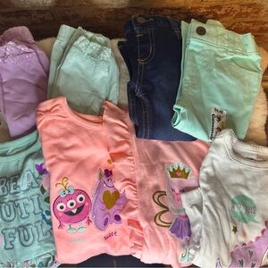 Adorable Garanimals Baby Girl Bundle (Set of 8) 12M